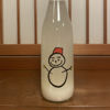 雪だるまのラベルと瓶 3