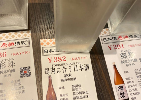 鶏肉に合う日本酒 Check-in 1