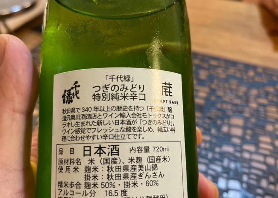 千代緑 奥田酒造店 さけのわ